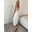 Sommerkleid Carmen aus Musselin für Damen (Einheitsgröße S/M) ITALIAN FASHION IMWE231506 S / M / L weiß