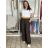 Elegante Hose mit Gürtel für Damen (S/M/L ONE SIZE) ITALIAN FASHION IM425057