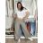Elegante Hose mit Gürtel für Damen (S/M/L ONE SIZE) ITALIAN FASHION IM425057