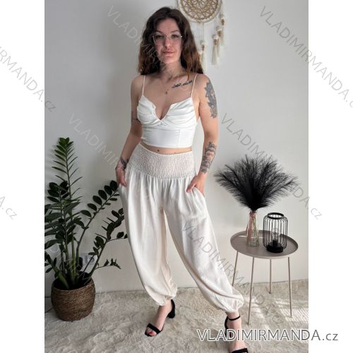 Sommerliche Wickelhose für Damen (Einheitsgröße S/M/L) ITALIENISCHE MODE IM426159