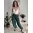 Sommerliche Wickelhose für Damen (Einheitsgröße S/M/L) ITALIENISCHE MODE IM426159 modrá petrolejová S / M / L