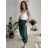Sommerliche Wickelhose für Damen (Einheitsgröße S/M/L) ITALIENISCHE MODE IM426159 modrá petrolejová S / M / L