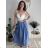 Langärmlige Tunika für Damen (S/M/L EINHEITSGRÖSSE) ITALIAN FASHION IMWCP25NEAPOL