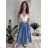 Langärmlige Tunika für Damen (S/M/L EINHEITSGRÖSSE) ITALIAN FASHION IMWCP25NEAPOL blau S / M / L