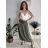 Übergroßer gestrickter Langarmpullover für Damen (S/M EINHEITSGRÖSSE) ITALIAN FASHION IMSN2416125 beige S / M / L