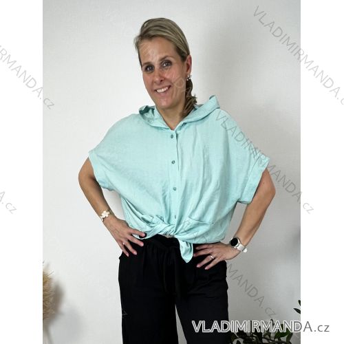 Ärmellose Jacke mit langen Ärmeln (uni sl) ITALIENISCHE Mode IMC17326