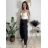 Sommerkleid oval Kurzarm Damen Übergröße (50/52/54 Einheitsgröße) ITALIAN FASHION IM425011