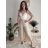 Lange Sommerhose für Damen mit Gürtel (Einheitsgröße S/M) ITALIAN FASHION IMD24080