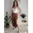 Lange Sommerhose für Damen mit Gürtel (Einheitsgröße S/M) ITALIAN FASHION IMD24080