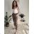 Elegante Hose mit Gürtel 3/4 kurz Damen (S/M/L Einheitsgröße) ITALIAN FASHION IMPLI257048