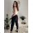Elegante Hose mit Gürtel 3/4 kurz Damen (S/M/L Einheitsgröße) ITALIAN FASHION IMPLI257048