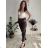 Elegante Hose mit Gürtel 3/4 kurz Damen (S/M/L Einheitsgröße) ITALIAN FASHION IMPLI257048