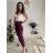 Elegante Hose mit Gürtel 3/4 kurz Damen (S/M/L Einheitsgröße) ITALIAN FASHION IMPLI257048