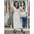 Kurzes Sommerkleid mit Taschen, kurzen Ärmeln, Damengröße Oversize (42/44/46, Einheitsgröße), italienische Mode, IMSM26088