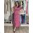 Kurzes Sommerkleid mit Taschen, kurzen Ärmeln, Damengröße Oversize (42/44/46, Einheitsgröße), italienische Mode, IMSM26088