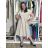Sommerkleid oval Kurzarm Damen Übergröße (50/52/54 Einheitsgröße) ITALIAN FASHION IM425011