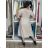 Sommerkleid oval Kurzarm Damen Übergröße (50/52/54 Einheitsgröße) ITALIAN FASHION IM425011