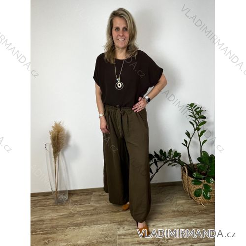 Lange Sommer-Haremshose für Damen (Einheitsgröße S/M) ITALIAN FASHION IMM239535UN  dunkelbraun