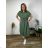 Šaty košilové oversize krátký rukáv dámské (M/L//XL ONE SIZE) ITALSKÁ MÓDA IM422525