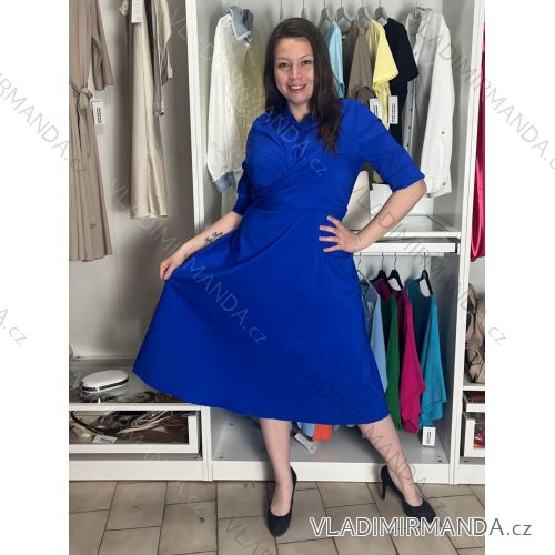 Langärmliges Hemdkleid für Damen mit Gürtel (S/M EINHEITSGRÖSSE) ITALIAN FASHION IMPSH24210151