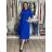 Langärmliges Hemdkleid für Damen mit Gürtel (S/M EINHEITSGRÖSSE) ITALIAN FASHION IMPSH24210151
