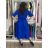 Langärmliges Hemdkleid für Damen mit Gürtel (S/M EINHEITSGRÖSSE) ITALIAN FASHION IMPSH24210151