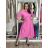 Langärmliges Hemdkleid für Damen mit Gürtel (S/M EINHEITSGRÖSSE) ITALIAN FASHION IMPSH24210151