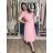 Langärmliges Hemdkleid für Damen mit Gürtel (S/M EINHEITSGRÖSSE) ITALIAN FASHION IMPSH24210151