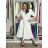 Langärmliges Hemdkleid für Damen mit Gürtel (S/M EINHEITSGRÖSSE) ITALIAN FASHION IMPSH24210151 M/L/XL olivgrün