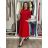 Langärmliges Hemdkleid für Damen mit Gürtel (S/M EINHEITSGRÖSSE) ITALIAN FASHION IMPSH24210151 M/L/XL olivgrün