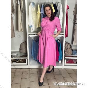 Langärmliges Hemdkleid für Damen mit Gürtel (S/M EINHEITSGRÖSSE) ITALIAN FASHION IMPSH24210151