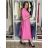 Langärmliges Hemdkleid für Damen mit Gürtel (S/M EINHEITSGRÖSSE) ITALIAN FASHION IMPSH24210151