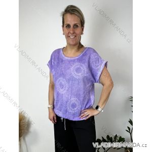 Kurzarmhemd Kleid Kleid (uni L-2XL) ITALIENISCH MODA IMS20002