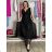 Sommerkleid Carmen aus Musselin für Damen (Einheitsgröße S/M) ITALIAN FASHION IMWE231506 S / M / L schwarz