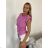 Elegante, lange Jogginghose für Damen (Einheitsgröße S/M/L) ITALIAN FASHION IMD23634 S / M / L pink