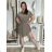 Sommerhemdkleid für Damen mit Gürtel (uni s / m) ITALIAN FASHION IM420807 S / M weiß