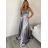 Langes Sommerkleid mit Trägern für Damen (XS/S/M ONE SIZE) ITALIAN FASHION IMPBB24B24780