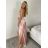 Langes Sommerkleid mit Trägern für Damen (XS/S/M ONE SIZE) ITALIAN FASHION IMPBB24B24780