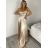 Langes Sommerkleid mit Trägern für Damen (XS/S/M ONE SIZE) ITALIAN FASHION IMPBB24B24780