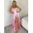 Langes Sommerkleid mit Trägern für Damen (XS/S/M ONE SIZE) ITALIAN FASHION IMPBB24B24780