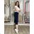 Sommerkleid oval Kurzarm Damen Übergröße (50/52/54 Einheitsgröße) ITALIAN FASHION IM425011