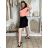 Langarm-Hemdkleid für Damen (S/M EINHEITSGRÖSSE) ITALIAN FASHION IMWD232607 S / M / L dunkelblau