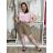 Langer Overall mit Anhänger 3/4 Langarm Damen Übergröße (50-58) ITALIAN FASHION IMWEC24016