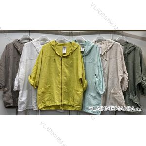Ärmellose Jacke mit langen Ärmeln (uni sl) ITALIENISCHE Mode IMC17326