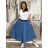 Langarm-Hemdkleid für Damen (S/M EINHEITSGRÖSSE) ITALIAN FASHION IMWD232607