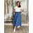 Langarm-Hemdkleid für Damen (S/M EINHEITSGRÖSSE) ITALIAN FASHION IMWD232607 S / M / L hellblau