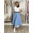 Langarm-Hemdkleid für Damen (S/M EINHEITSGRÖSSE) ITALIAN FASHION IMWD232607 S / M / L hellblau