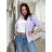 Elegante, lange Jogginghose für Damen (Einheitsgröße S/M/L) ITALIAN FASHION IMD23634 S / M / L hellviolett