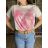 T-Shirt Kurzarm Damen (uni sl) ITALIENISCHE Mode IM518106