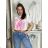 T-Shirt Kurzarm Damen (uni sl) ITALIENISCHE Mode IM518106